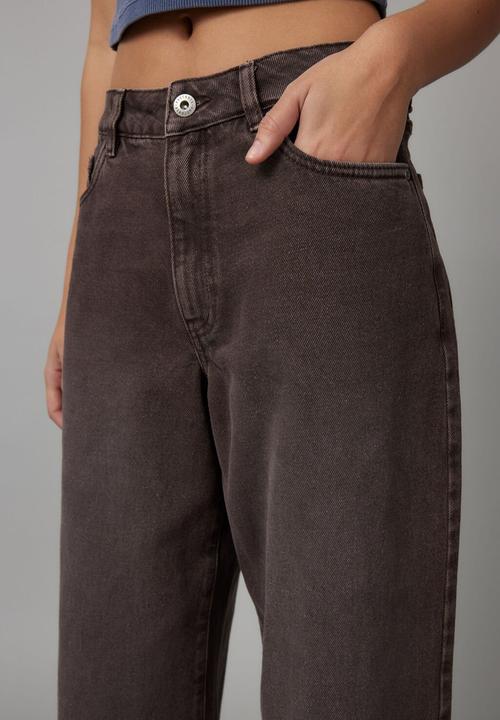 Factorie - High Rise Baggy Jean - Bitter Choc