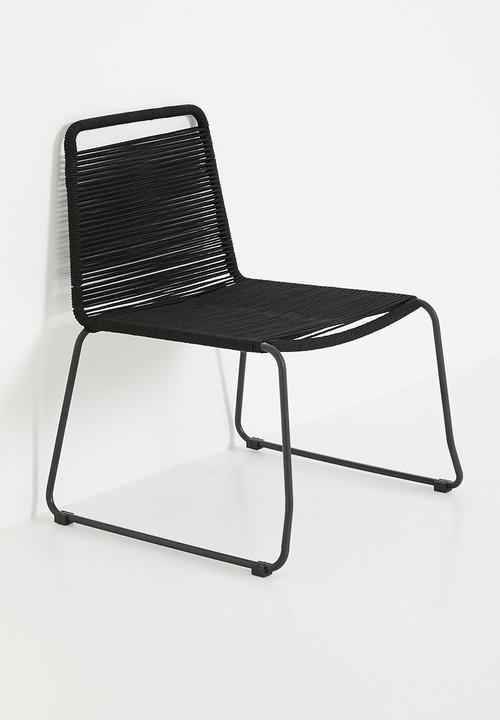 Sixth Floor - Relax chair with footrest - Black