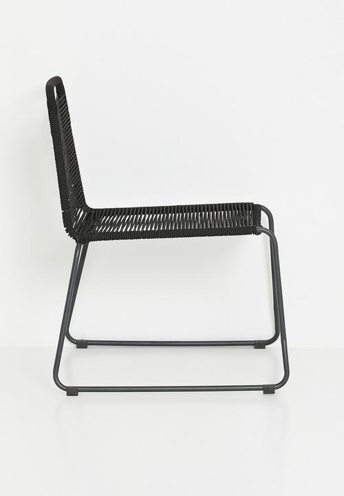 Sixth Floor - Relax chair with footrest - Black