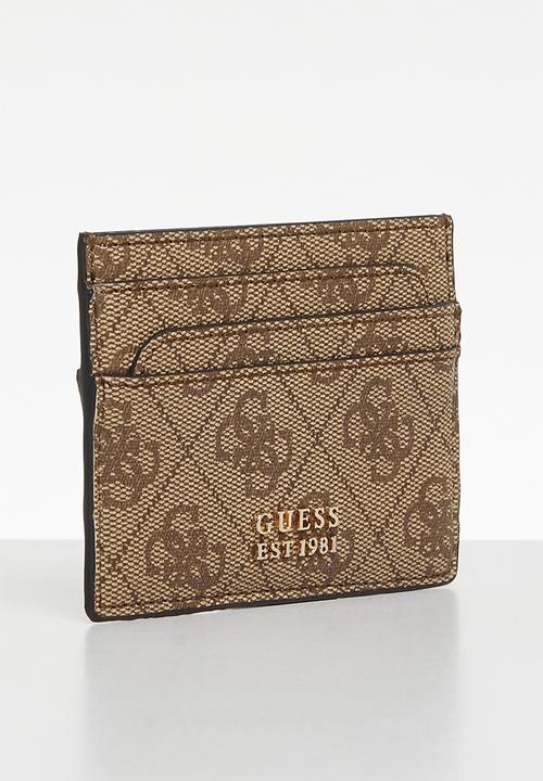 GUESS - Laurel slg card holder purse - latte