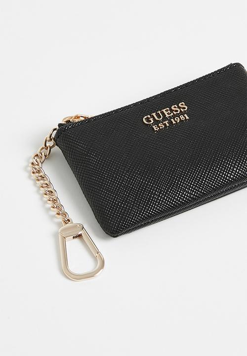 GUESS - Laurel slg zip pouch bag - black