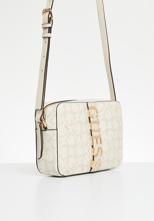 GUESS - Garrick camera crossbody - white