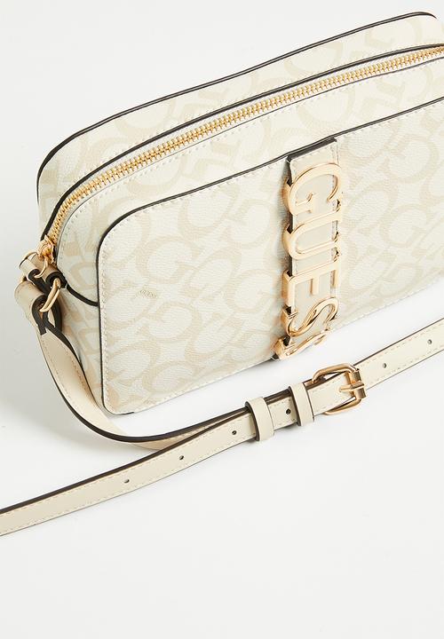 GUESS - Garrick camera crossbody - white