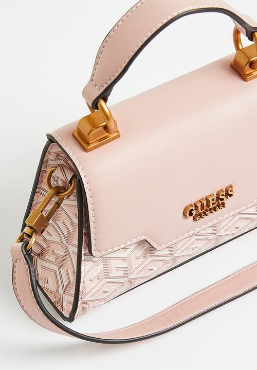 GUESS - Hallie mini flap bag - pink