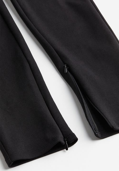 H&M - High-waisted leggings - black
