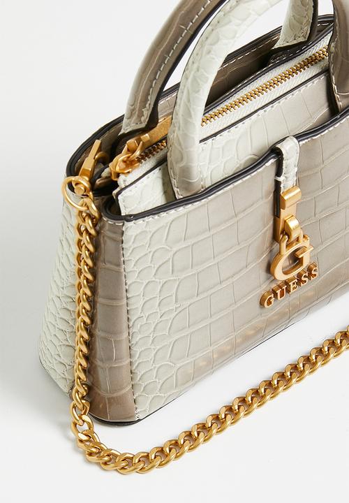 GUESS - G james mini satchel bag - grey