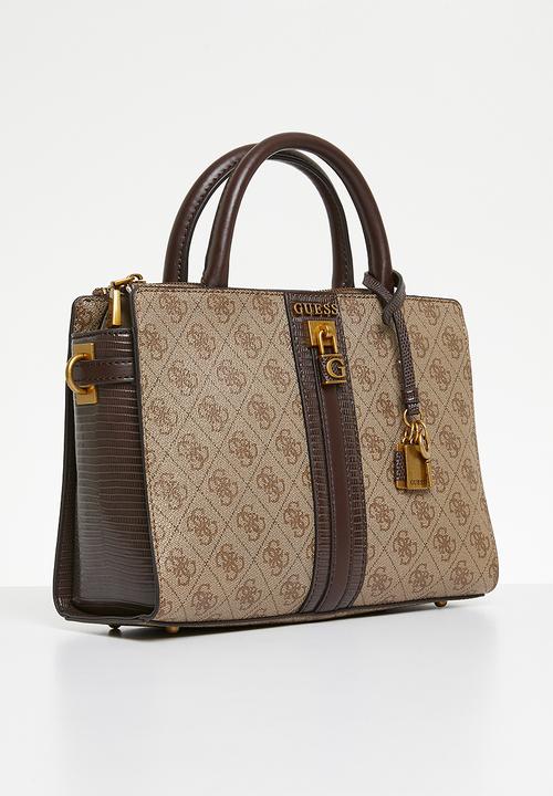 GUESS - Ginevra elite society satchel - latte