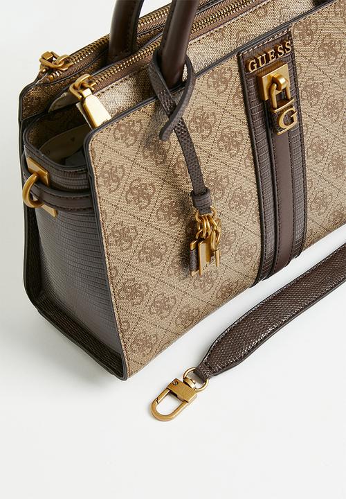 GUESS - Ginevra elite society satchel - latte