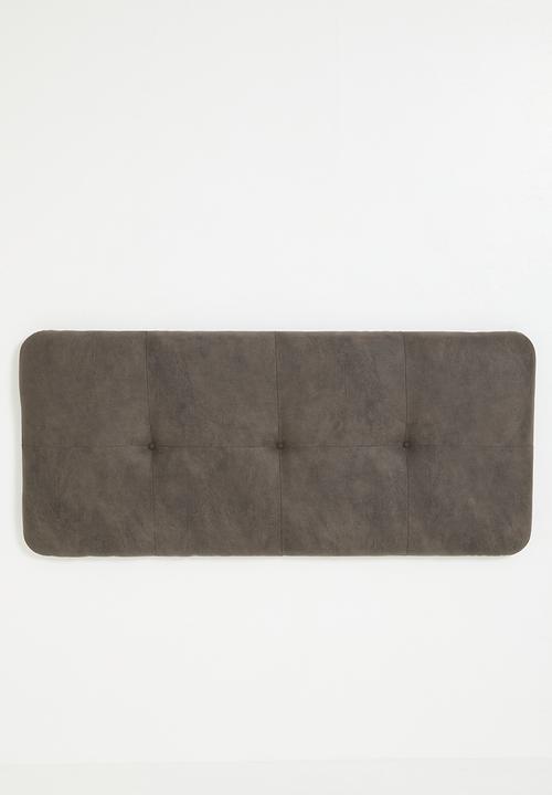 Sixth Floor - Marula headboard - dakar coal