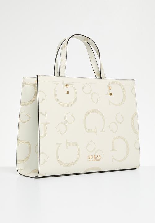 GUESS - Lindey mini tote bag - white
