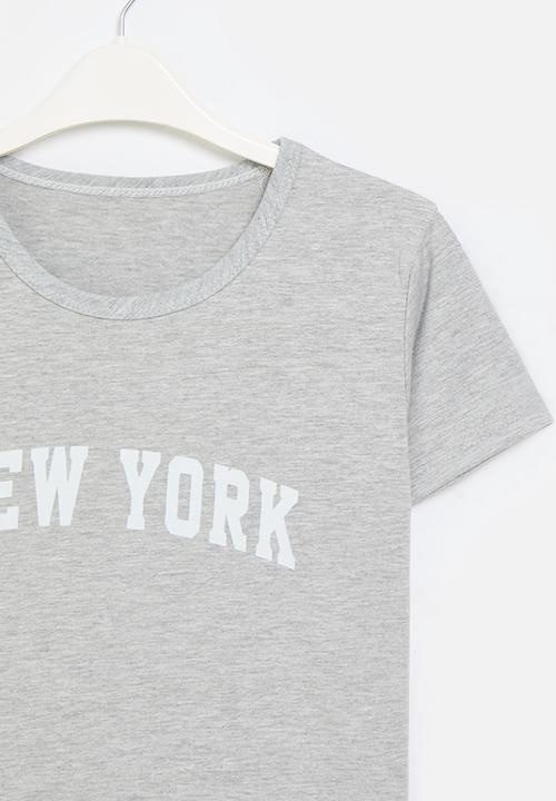 Pop Candy - New york tee - grey