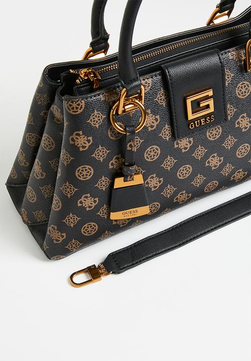 GUESS - Alva girlfriend satchel bag- black logo