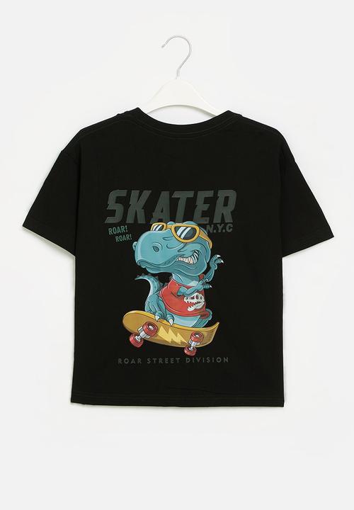 Pop Candy - Dino print tee - black