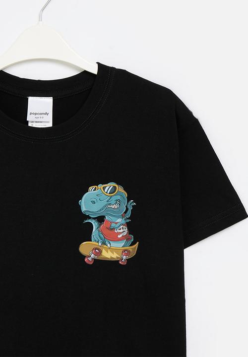 Pop Candy - Dino print tee - black