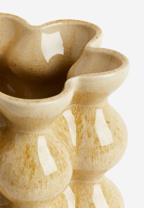 H&M - Reactive-glaze vase - yellow