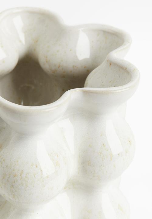 H&M - Reactive-glaze vase - white