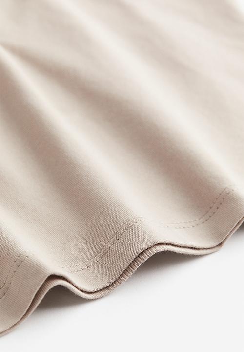 H&M - Long-sleeved top - light greige