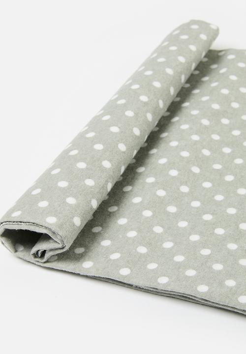 Pop Candy - 4 Piece Printed baby blankets - grey & pink