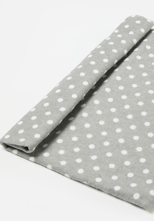 Pop Candy - 4 Piece Printed baby blankets - grey & white