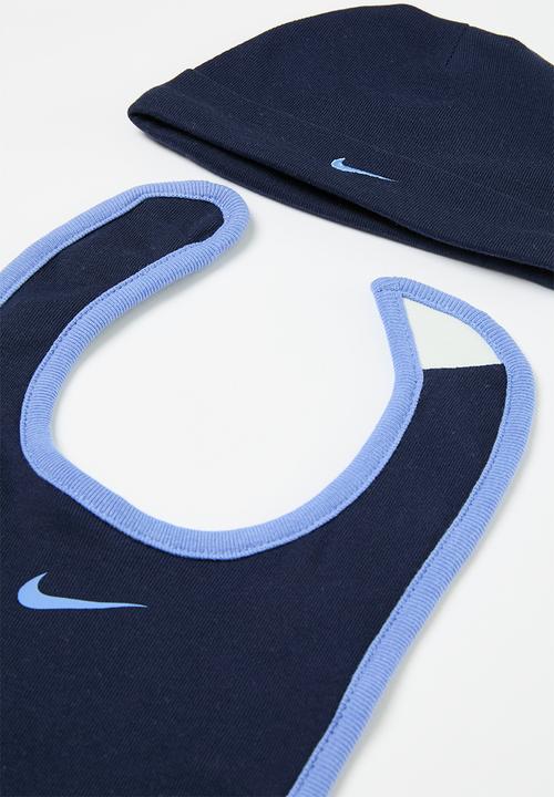 Nike - Nhn 3pc romper, hat, bib set - nike polar