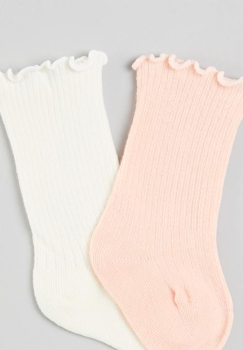 Pop Candy - 2 Pack socks set - pink & white
