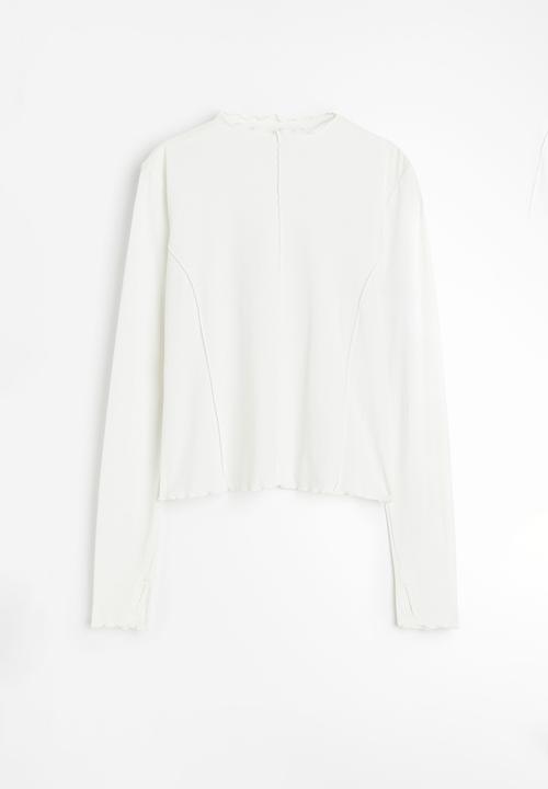 H&M - Drymove™ long-sleeved sports top - white