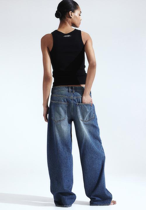 H&M - Baggy low jeans - denim blue