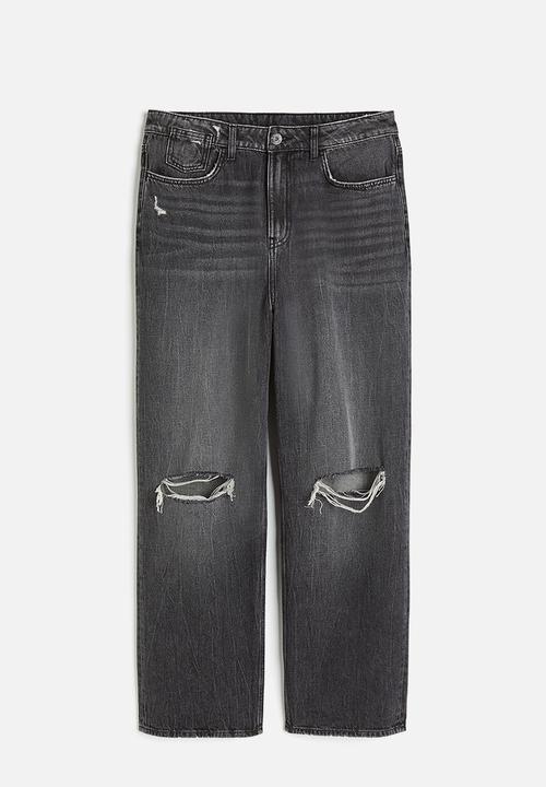 H&M - Baggy low jeans - black