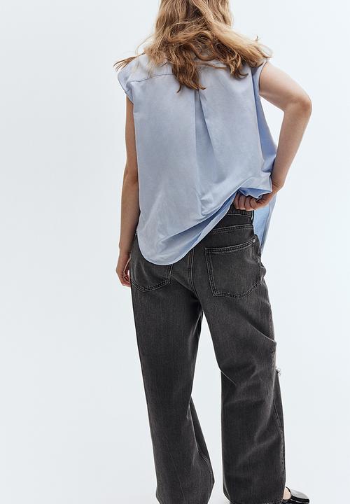 H&M - Baggy low jeans - black