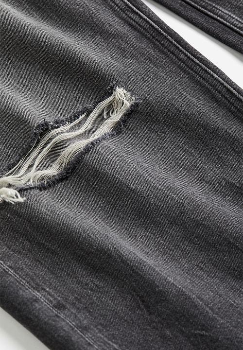 H&M - Baggy low jeans - black