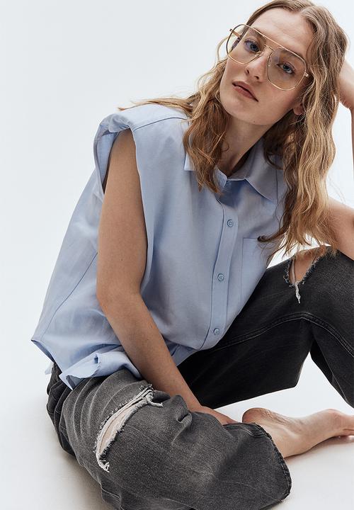 H&M - Baggy low jeans - black
