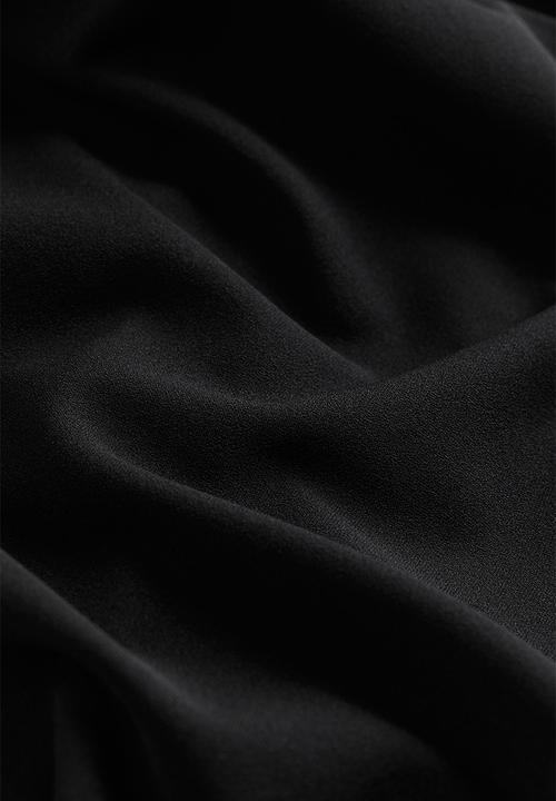 H&M - Square-neck jersey dress - black