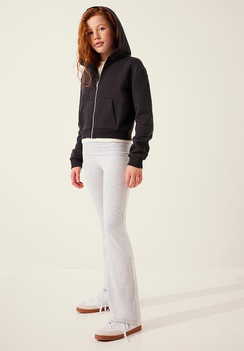 H&M - Jersey trousers - light grey marl
