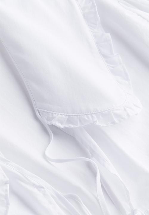 H&M - Peter pan-collared poplin blouse - white