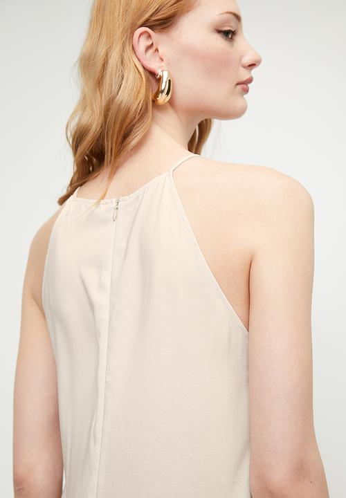 Superbalist - Halter midi slip dress - icey leopard ombre