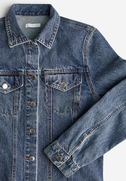 H&M - Cotton denim dress - dark denim blue 