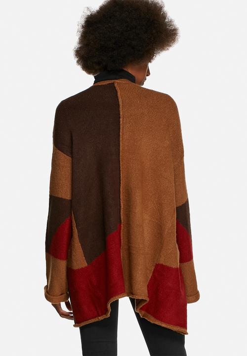 Glamorous - Patchwork Knitted Cardigan