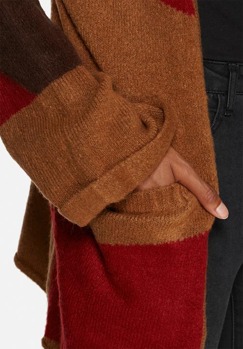 Glamorous - Patchwork Knitted Cardigan