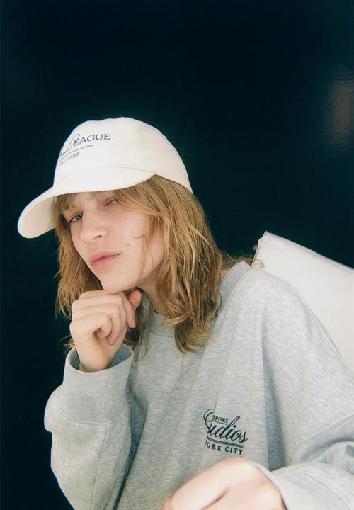H&M - Text-motif twill cap - cream the league 
