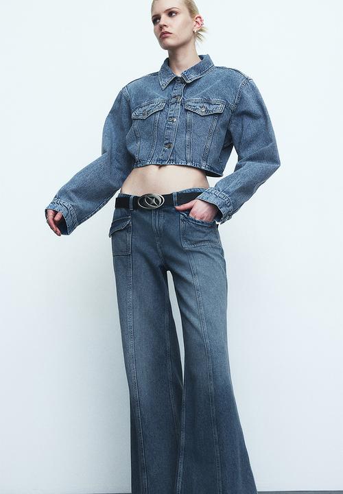 H&M - Wide regular jeans - denim blue