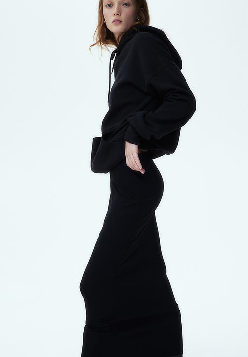 H&M - Jersey maxi skirt - black