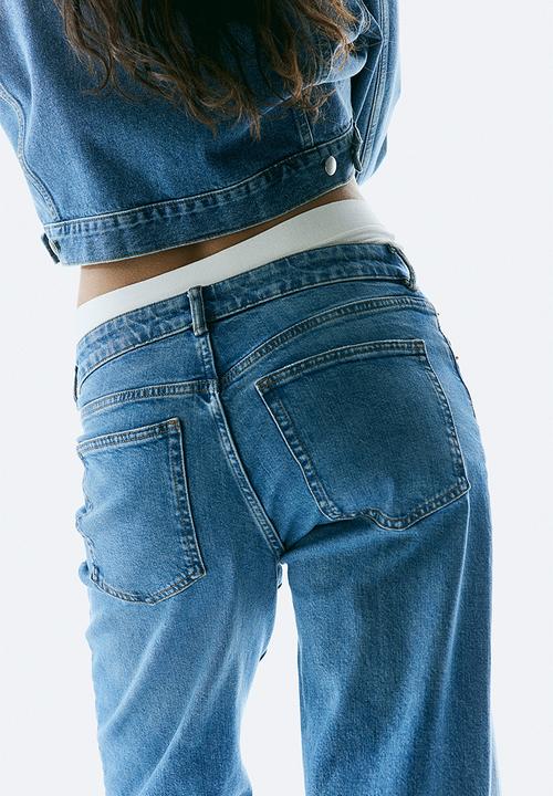 H&M - Wide high jeans - denim blue