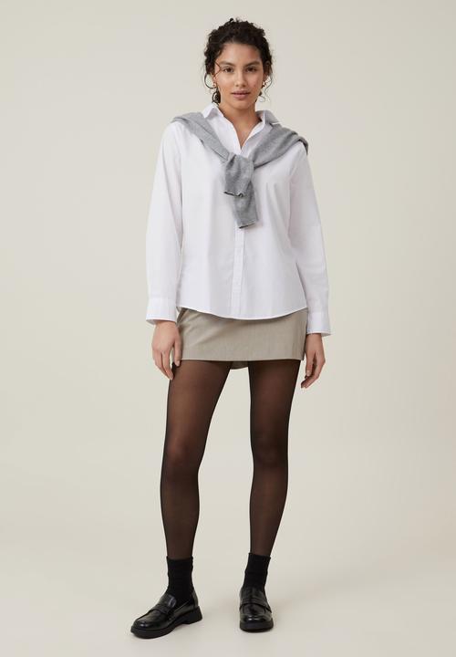 Cotton On - Heritage Shirt-White
