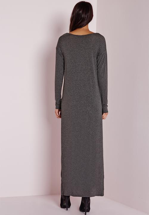Missguided - Dipped hem long sleeve tunic 