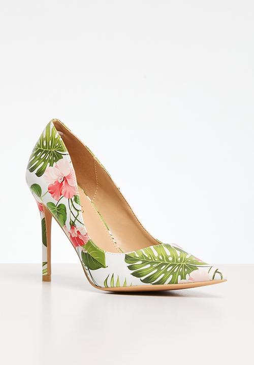 Miss Black - Lola 5 Court Heel - White Combo