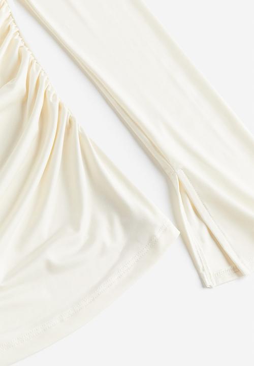 H&M - Draped jersey top - cream