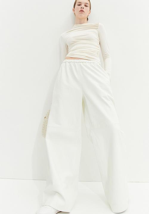 H&M - Draped jersey top - cream