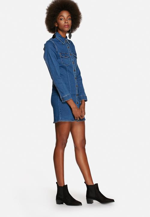 Glamorous - Denim Button Thru Dress