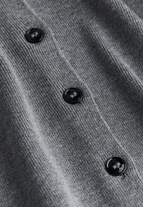 H&M - Fine-knit cardigan - grey marl