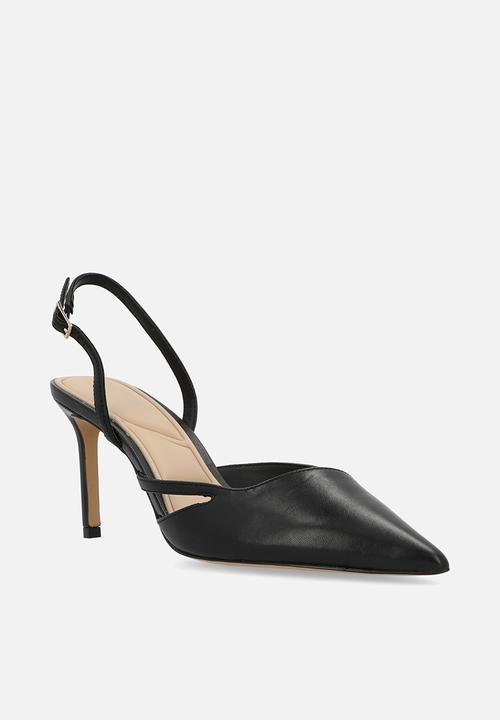 ALDO - Gribishe leather slingback heel - black